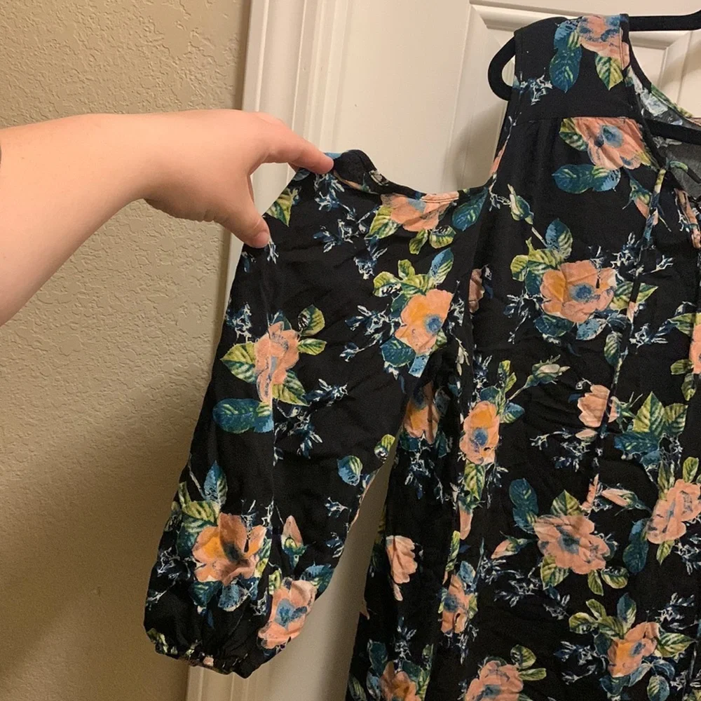 Black floral dress from target. - Picture 2 of 5